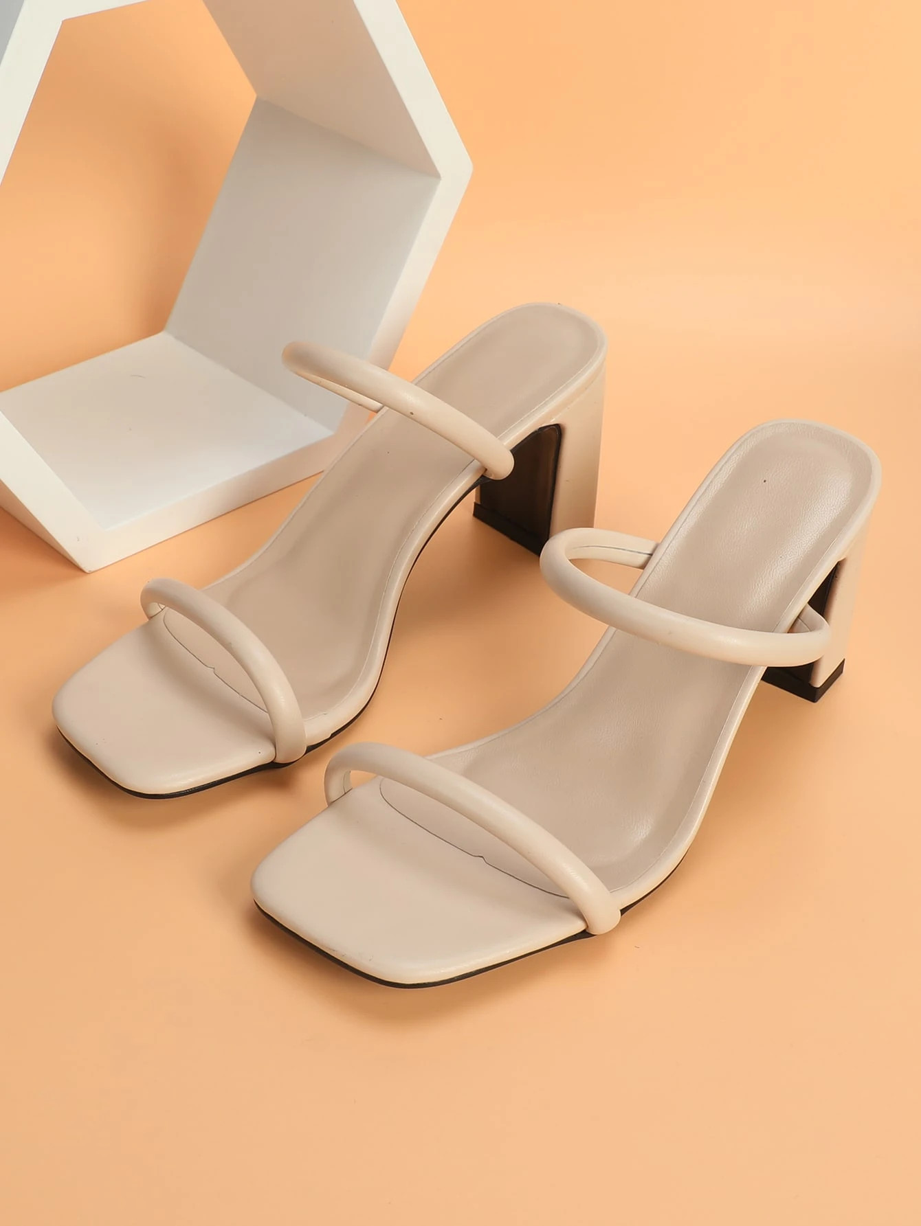 Chunky Heeled Mule Sandals | SHEIN