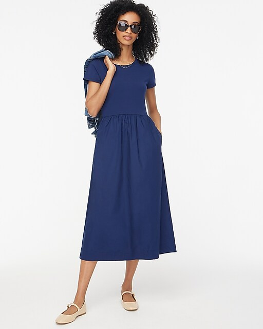 Short-sleeve knit mixy dress | J.Crew Factory