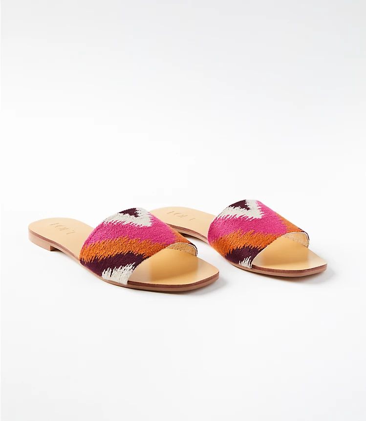 Ikat Slide Sandals | LOFT | LOFT