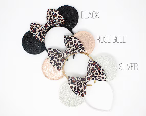 Cheetah Mouse Ears  Safari Mouse Ears  Animal Print Mouse | Etsy | Etsy (US)