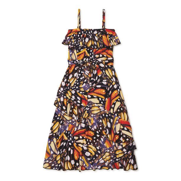 Sofia Jeans by Sofia Vergara Girls’ Ruffle Maxi Dress, Sizes XS-L | Walmart (US)