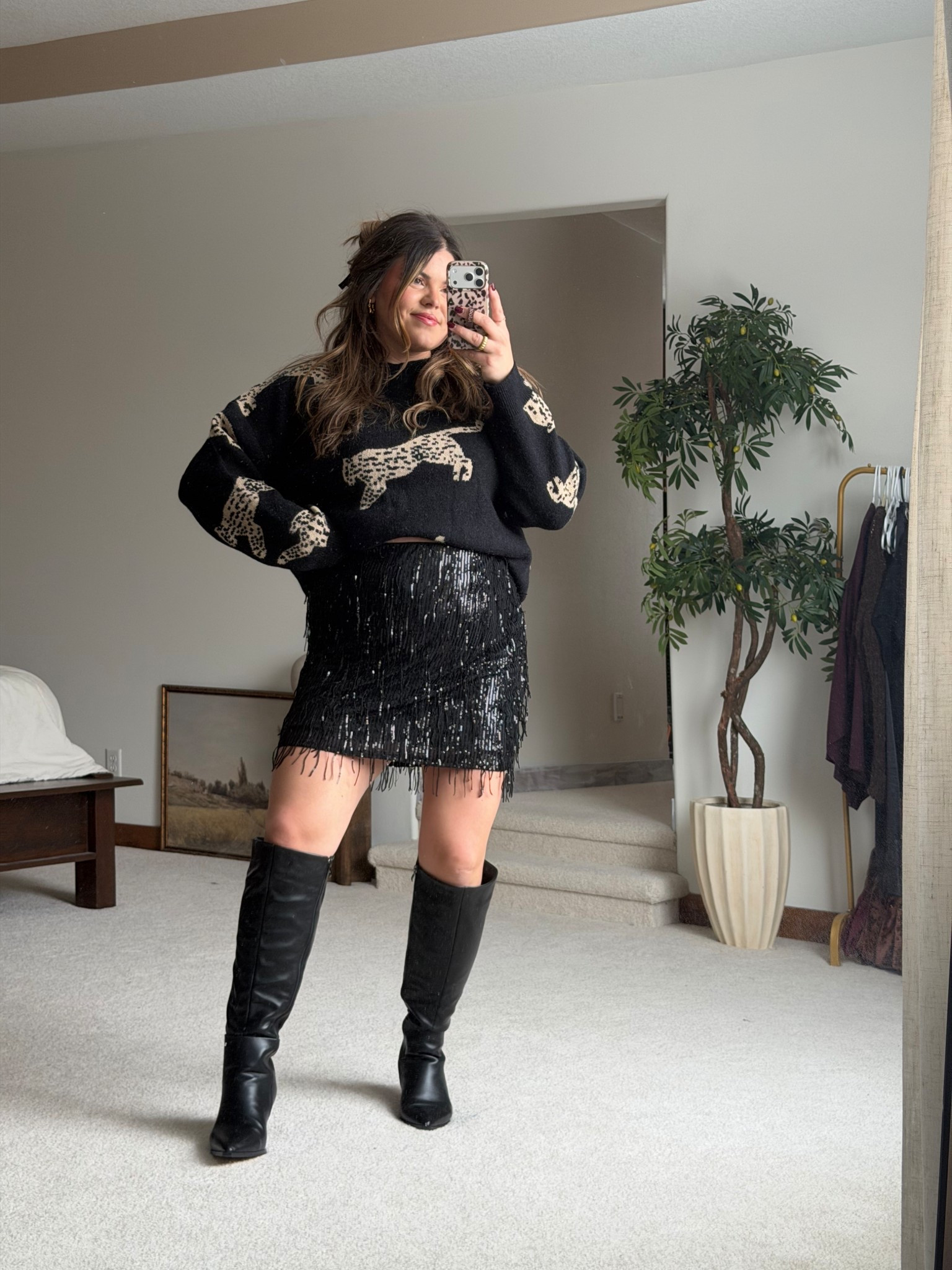 Elevated holiday outfit - midsize approved!!
Wearing size XL in this sweater and it fits oversized, wearing size XL (14) in the sequin skirt from target

Christmas outfit, holiday outfit, New Year’s Eve, Amazon

#LTKHoliday #LTKMidsize #LTKGiftGuide