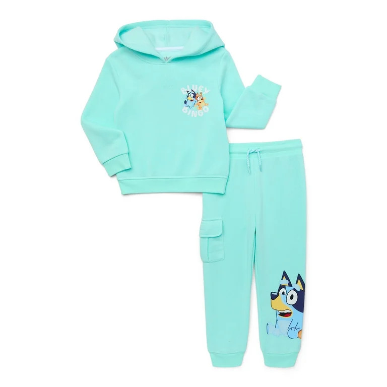 Bluey and Bingo Toddler Boys Hoodie and Joggers Set, Sizes 12M-5T | Walmart (US)