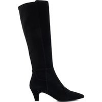 Dune London Women's Suede Kitten Heel Knee High Boots - 6 - Black, Black | Marks & Spencer (UK)