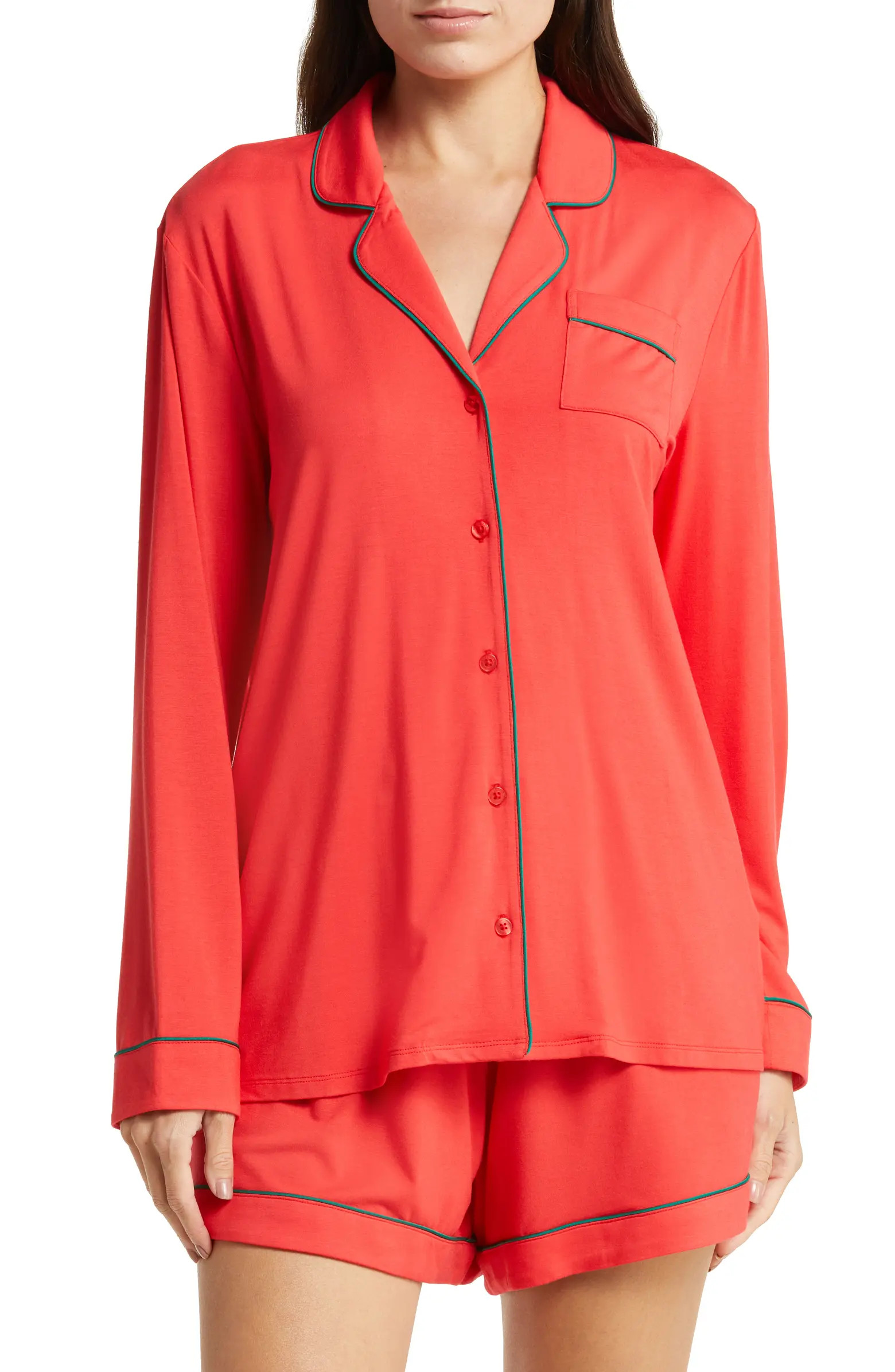 Moonlight Eco Long Sleeve Short Pajamas | Nordstrom