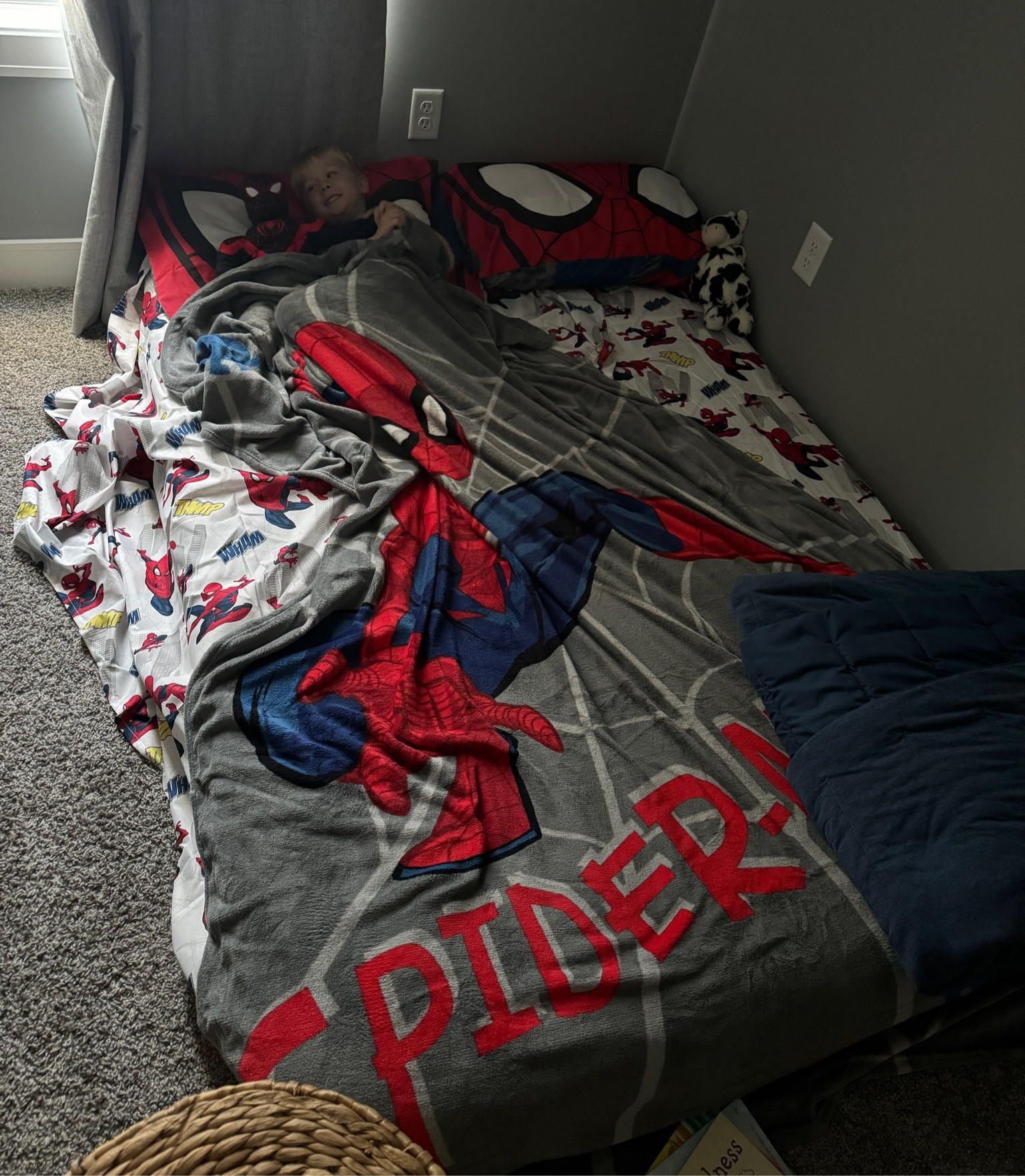 For any other Spider-Man obsessed toddlers, linking up these sheets and blanket! Rhett is loving these for his new big boy bed

#LTKHome #LTKKids #LTKFamily
