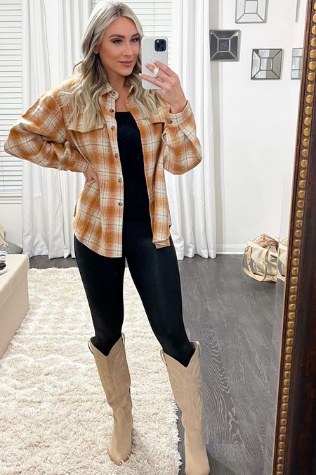 Casual style // spanx leggings // fall style // pink lily // casual fashion // comfy look // western boots 

#LTKstyletip #LTKSeasonal #LTKshoecrush