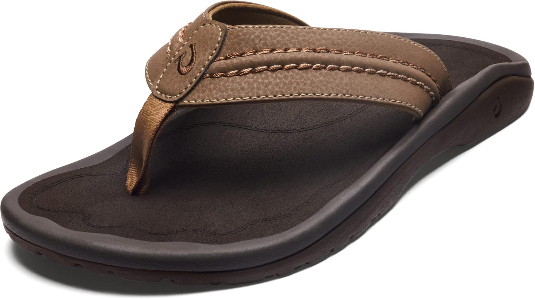 OLUKAI Hokua Men's Beach Sandals, Quick-Dry Flip-Flop Slides, Water Resistant & Wet Grip Rubber S... | Amazon (US)