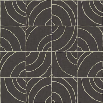 Egypt Sherrod 30.8-sq ft Black Vinyl Geometric Self-adhesive Peel and Stick Wallpaper | Lowe's