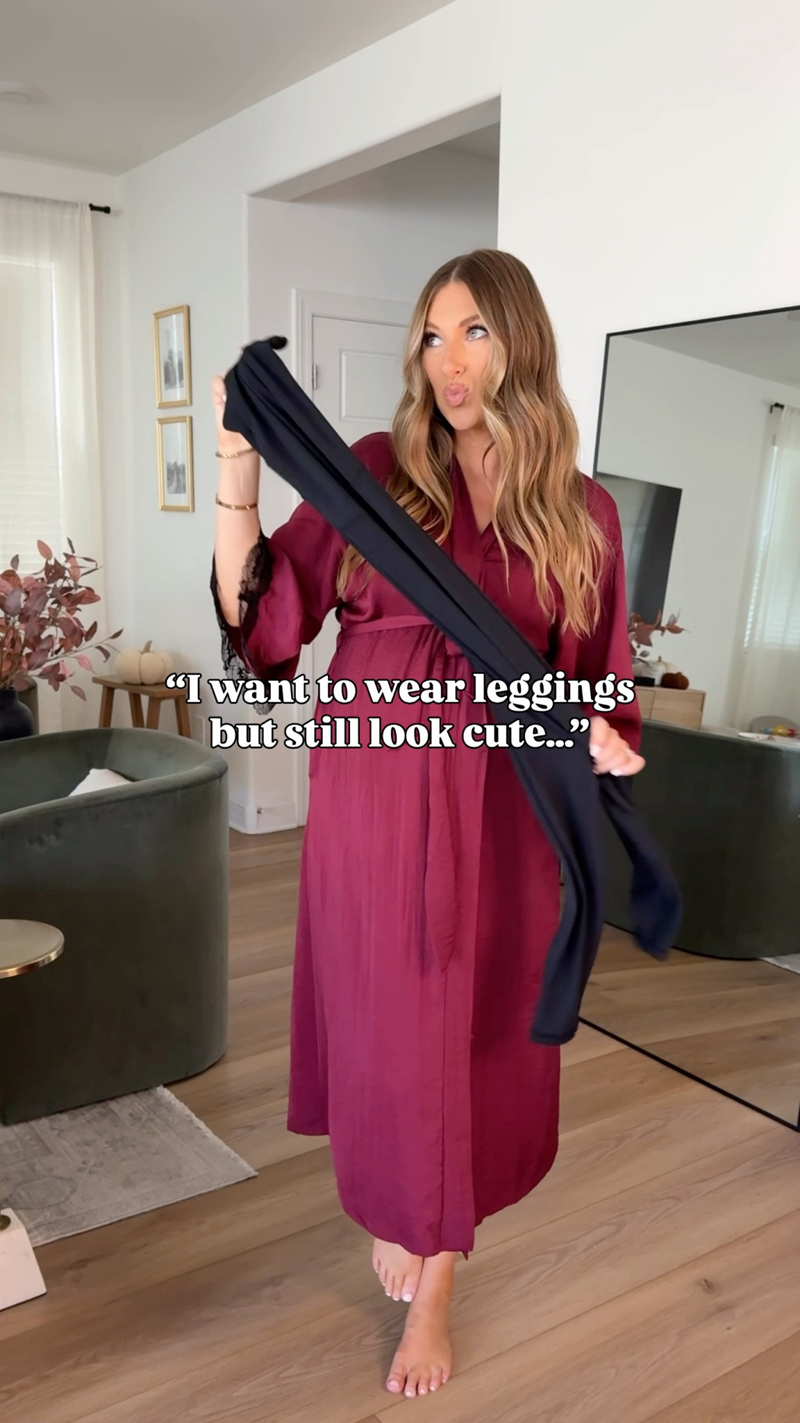 Fall leggings outfit inspo! 