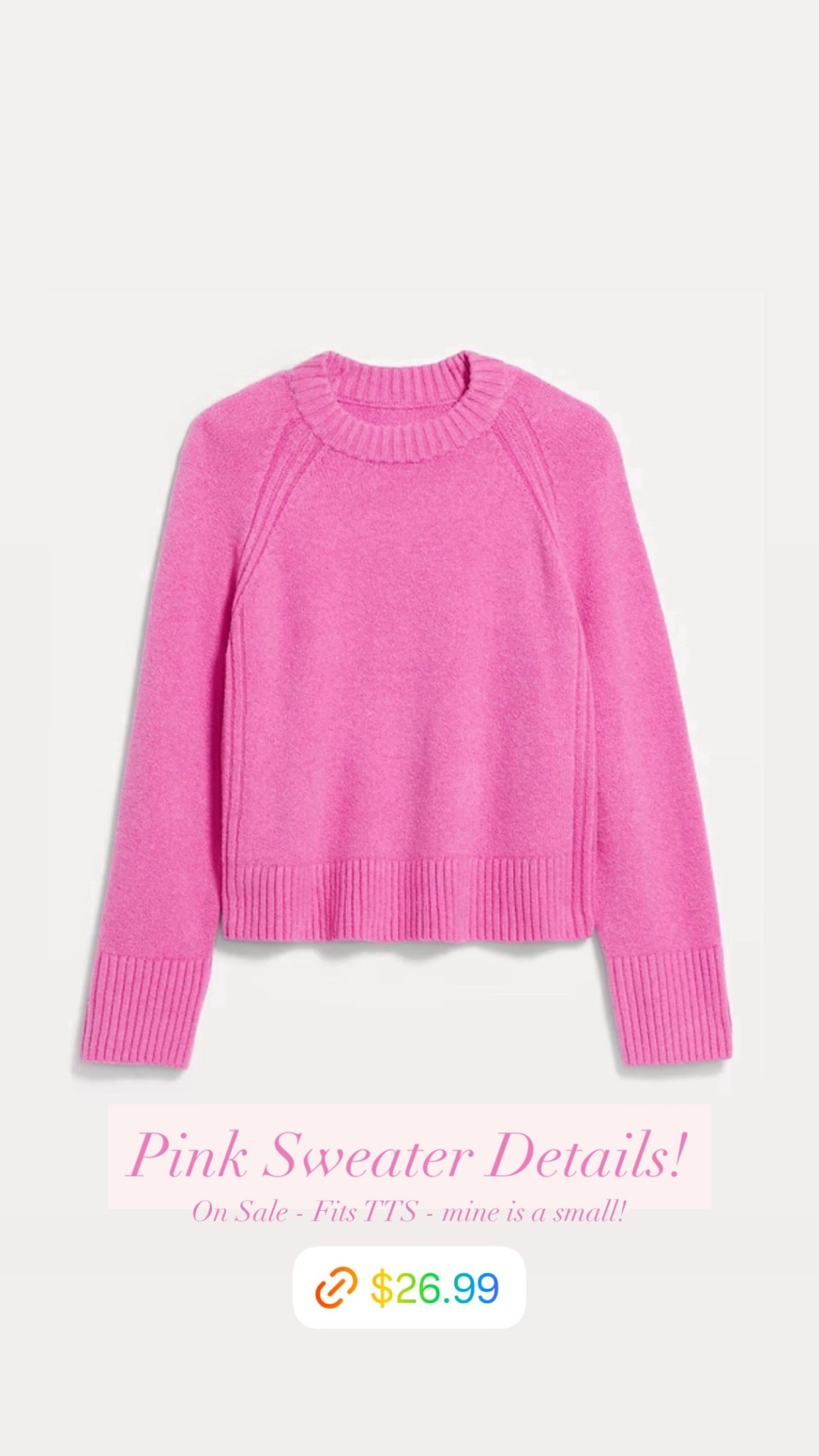 This sweater looks way more $$$$ than it’s - Id probably order a medium! 

#LTKootd #LTKgrwm #LTKHoliday