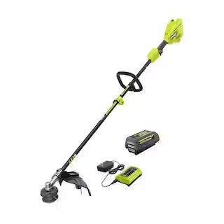 40V 15 in. Expand-It Cordless Battery Attachment Capable String Trimmer with 4.0 Ah Battery and C... | The Home Depot