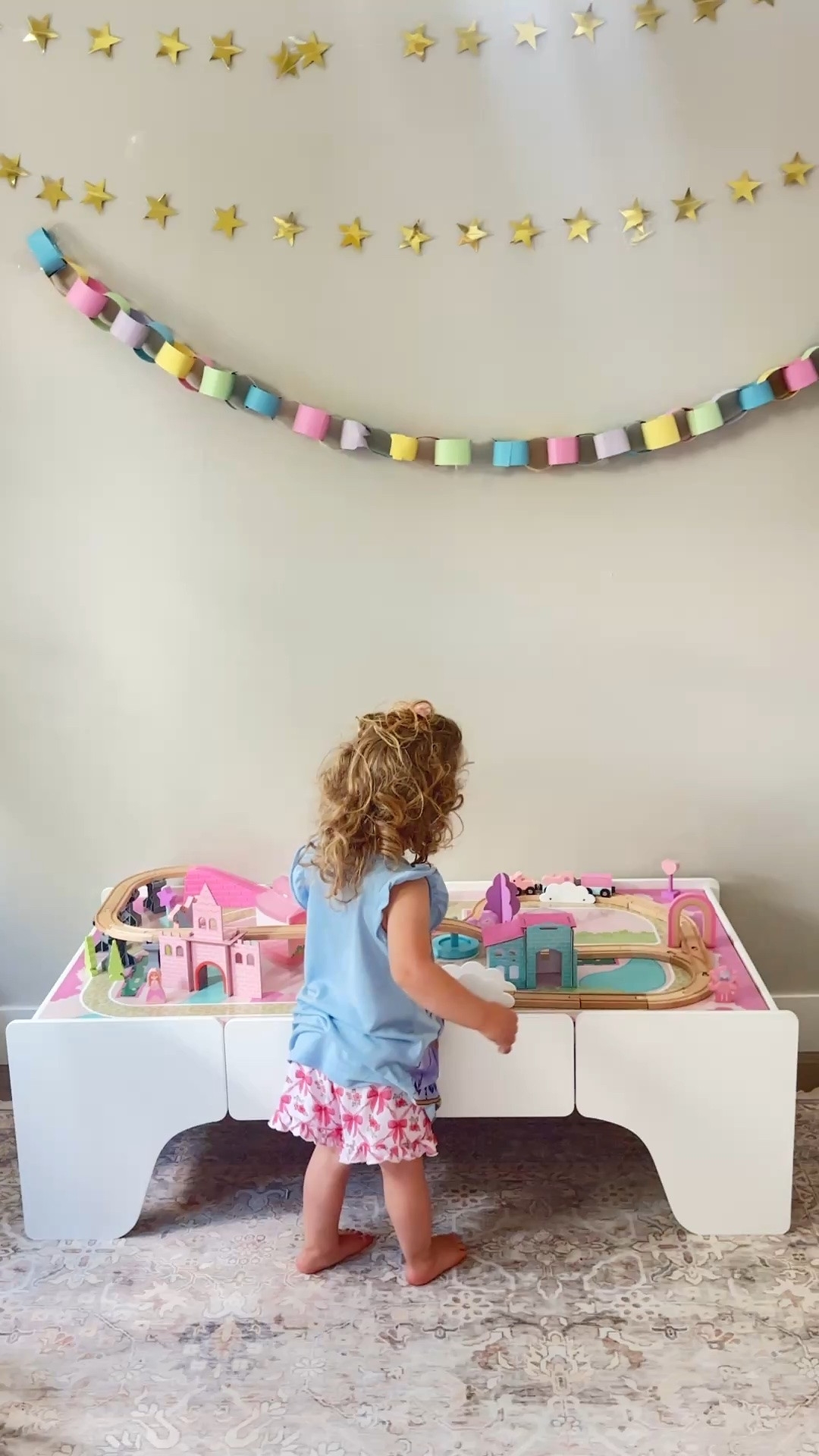 Cutest girls princess train set and table