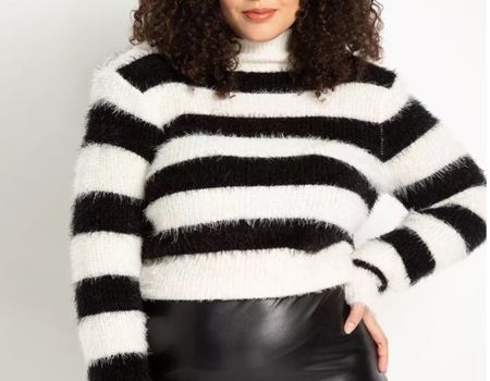 Fuzzy Striped Sweater

#LTKcurves #LTKHoliday #LTKunder100