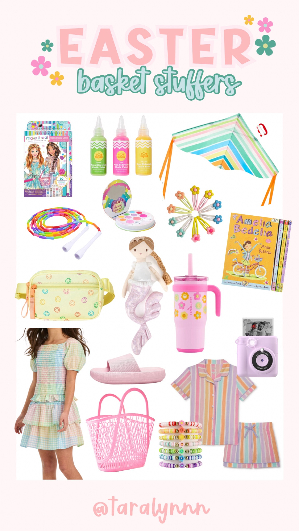 Easter Basket Stuffers for Girls 🐰

#easter #easterbasket #basket #basketstuffer #basketfiller #girls #girl #giftidea #toddler #toddlergirl #bunny #easterbunny #book #spring #mermaid #tumbler #sunglasses #kite #pajamas #girlgift

#LTKfamily #LTKkids #LTKSeasonal