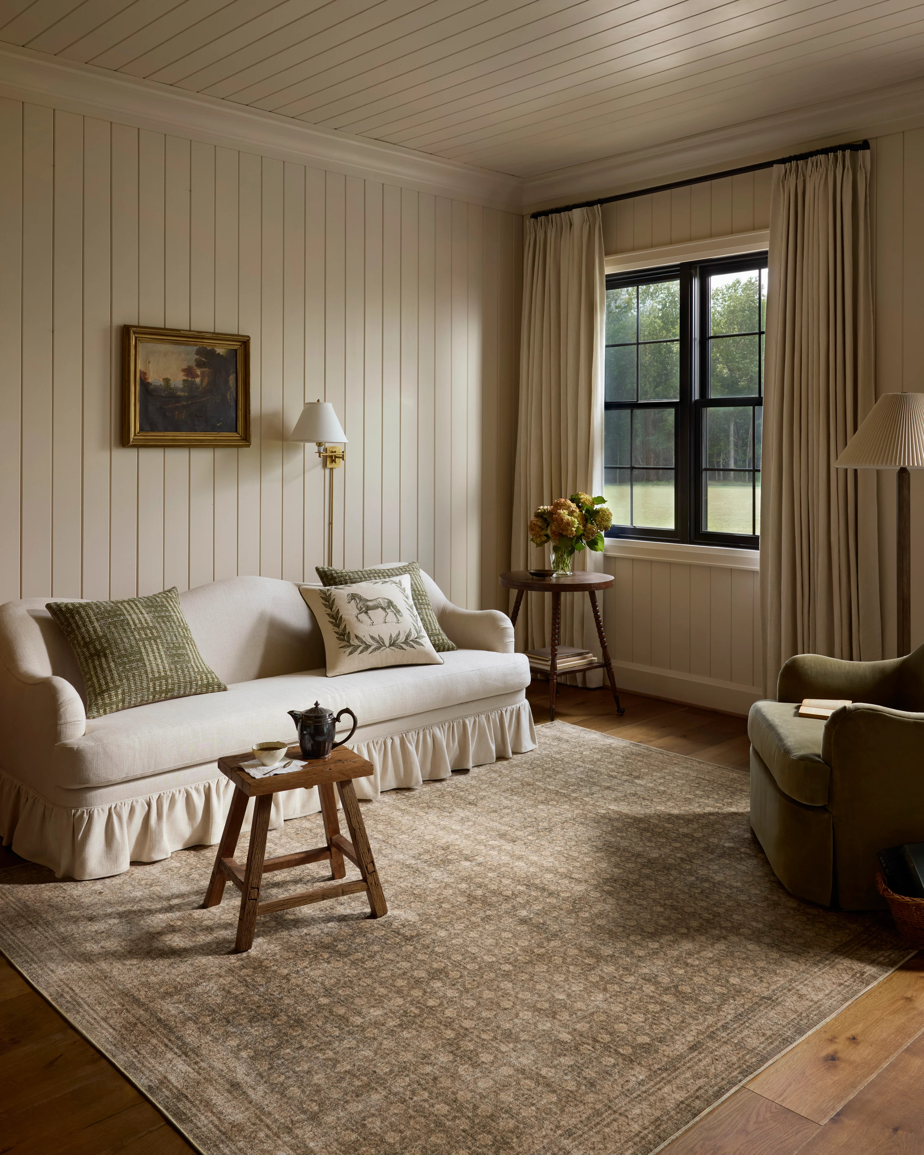 Chris Loves Julia x Loloi-Ramona-ROA-07-Wheat, Tobacco | Rugs Direct
