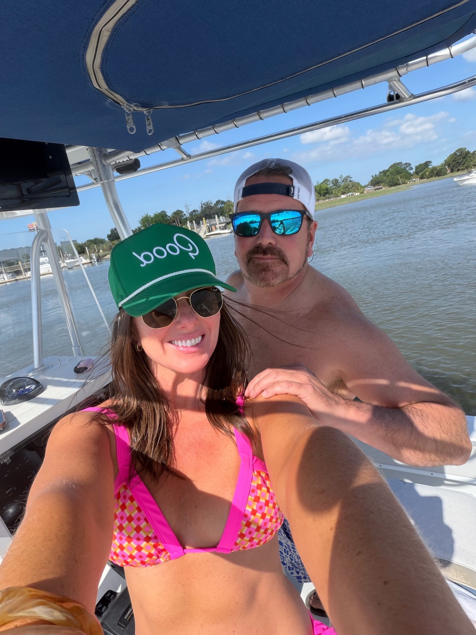 Boat day Bikini! 

This pink two piece bikini 👙 is super cute and I love the print! Wearing a medium in the top and bottom!

#LTKActive #LTKSwim #LTKTravel