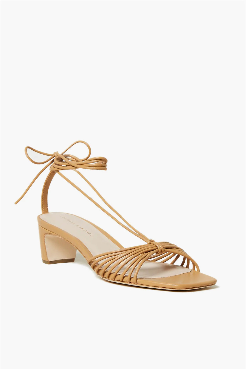 Honey Nappa Riley Mid-Heel Lace Up Sandal | Tuckernuck (US)
