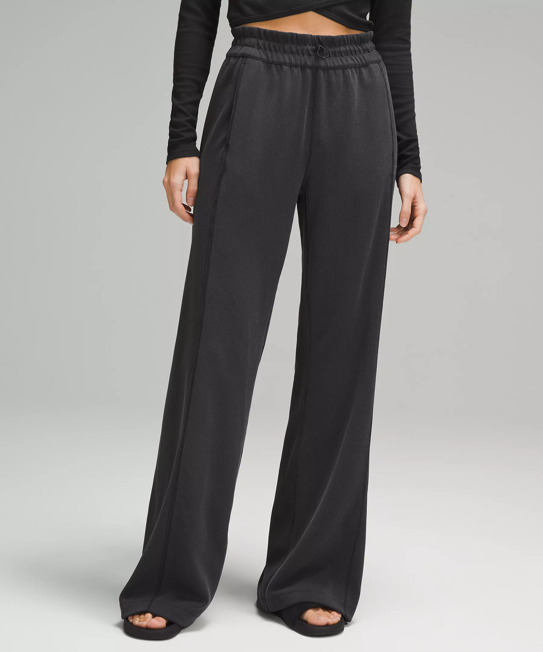 Ribbed Softstreme Mid-Rise Pant 32.5" | Women's Pants | lululemon | Lululemon (US)