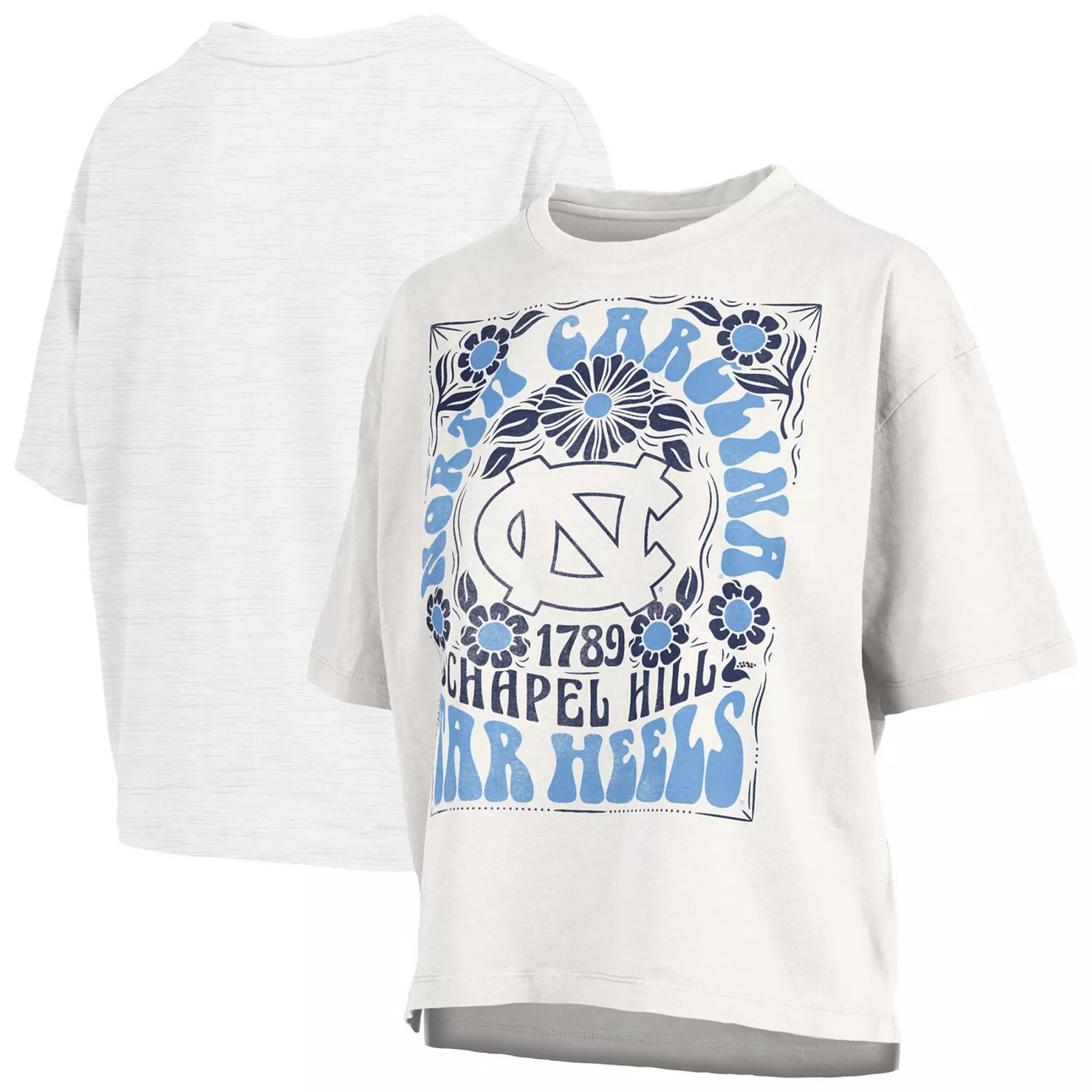 Women's Pressbox White North Carolina Tar Heels Harmony Oversized T-Shirt, Size: Small | Kohl's