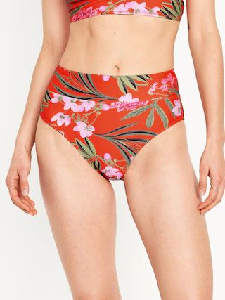 High-Waisted French-Cut Swim Bottoms for Women | Old Navy (US)
