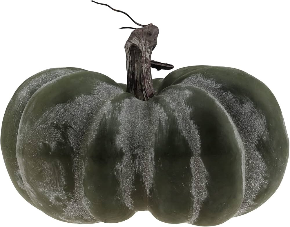 Gresorth 9.5 inch Fake Great Teal Pumpkin Halloween Decoration Artificial Crooked Cushaw for Outd... | Amazon (US)