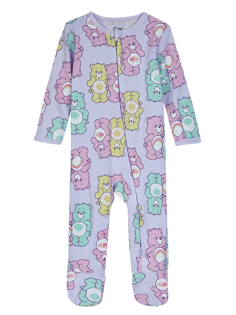 Character Baby Two-Way Zip Front Footed Sleep N Play Pajamas, Sizes Newborn-6/9 Months | Walmart (US)