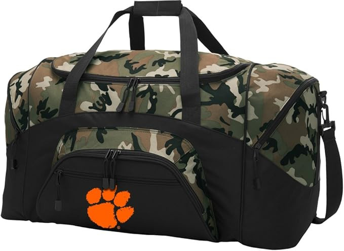 Large Clemson University Camo Duffle Bag Suitcase - Official Clemson Tigers Travel Bags (Camo) | Amazon (US)