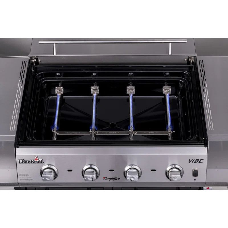 Charbroil Vibe 535 Propane Gas Grill & Griddle Combo Cabinet, Black | Wayfair North America