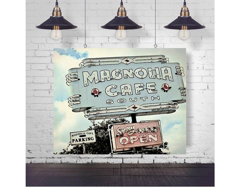 Austin Photography,  Magnolia Café Sign, Austin Wall Art, South Congress, Texas Photography | Etsy (US)