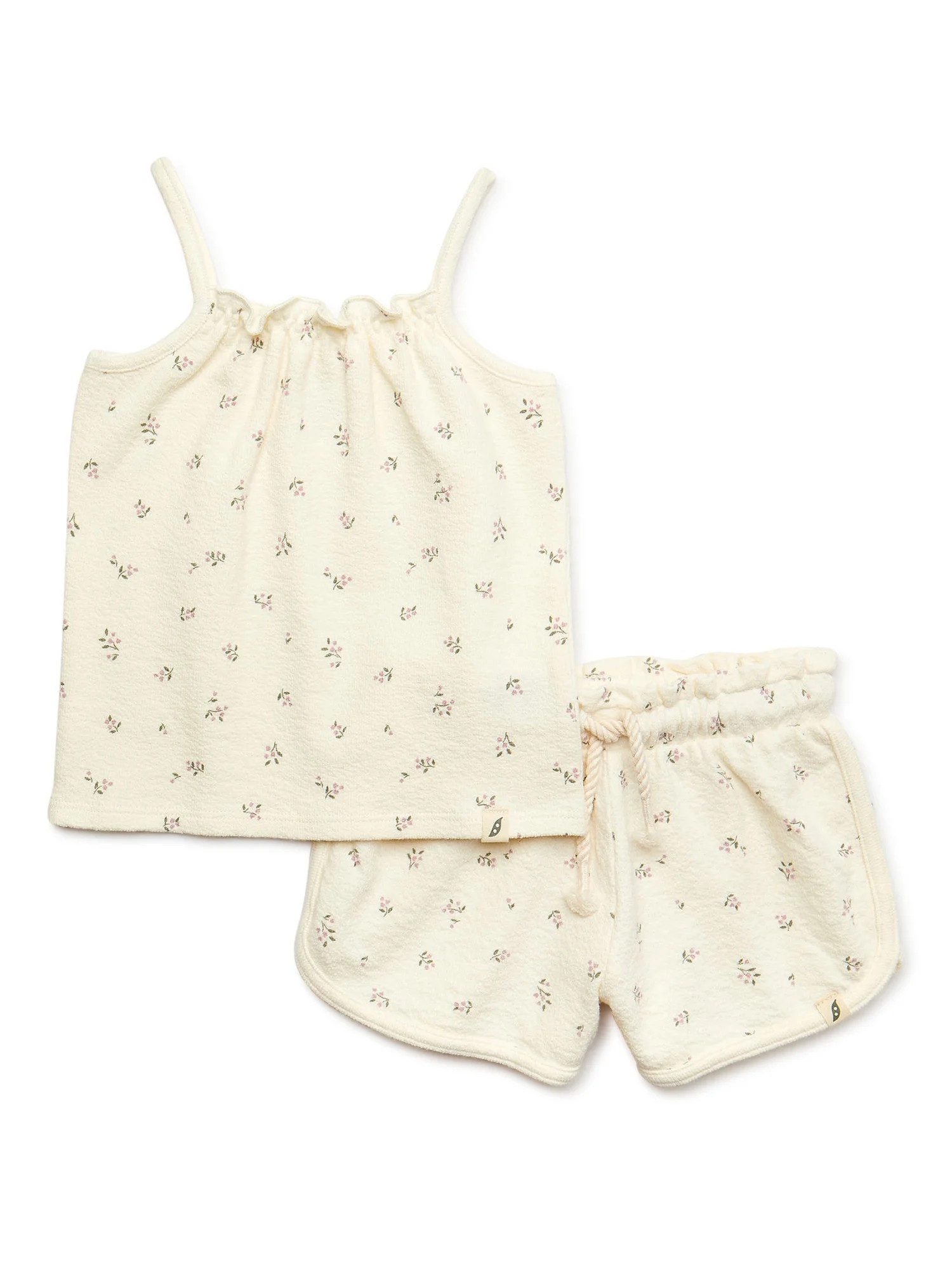 easy-peasy Baby and Toddler Girl Strappy Tank Top and Shorts Set, 2-Piece, Sizes 12M-5T | Walmart (US)