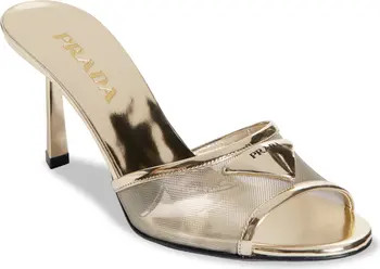 Triangle Logo Mesh Slide Sandal (Women) | Nordstrom
