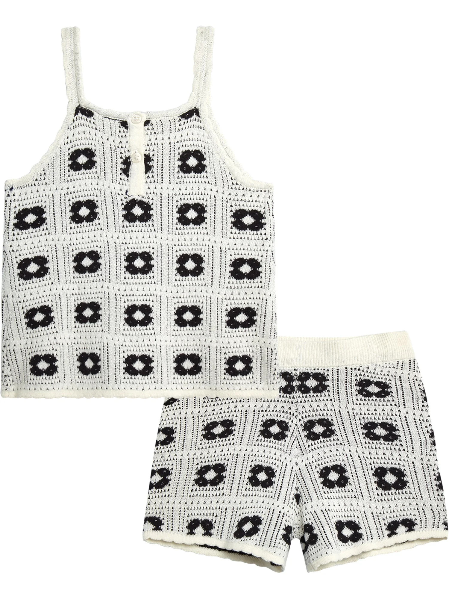 Jessica Simpson Girls' Crochet Short Set, Sizes 4-12 | Walmart (US)