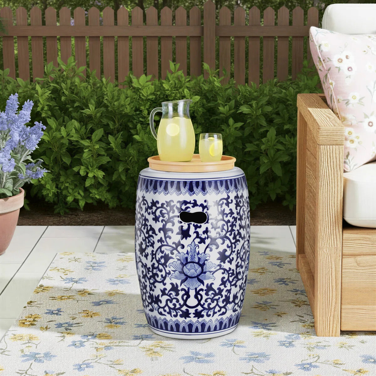 Hellinger Ceramic Accent Stool | Wayfair North America