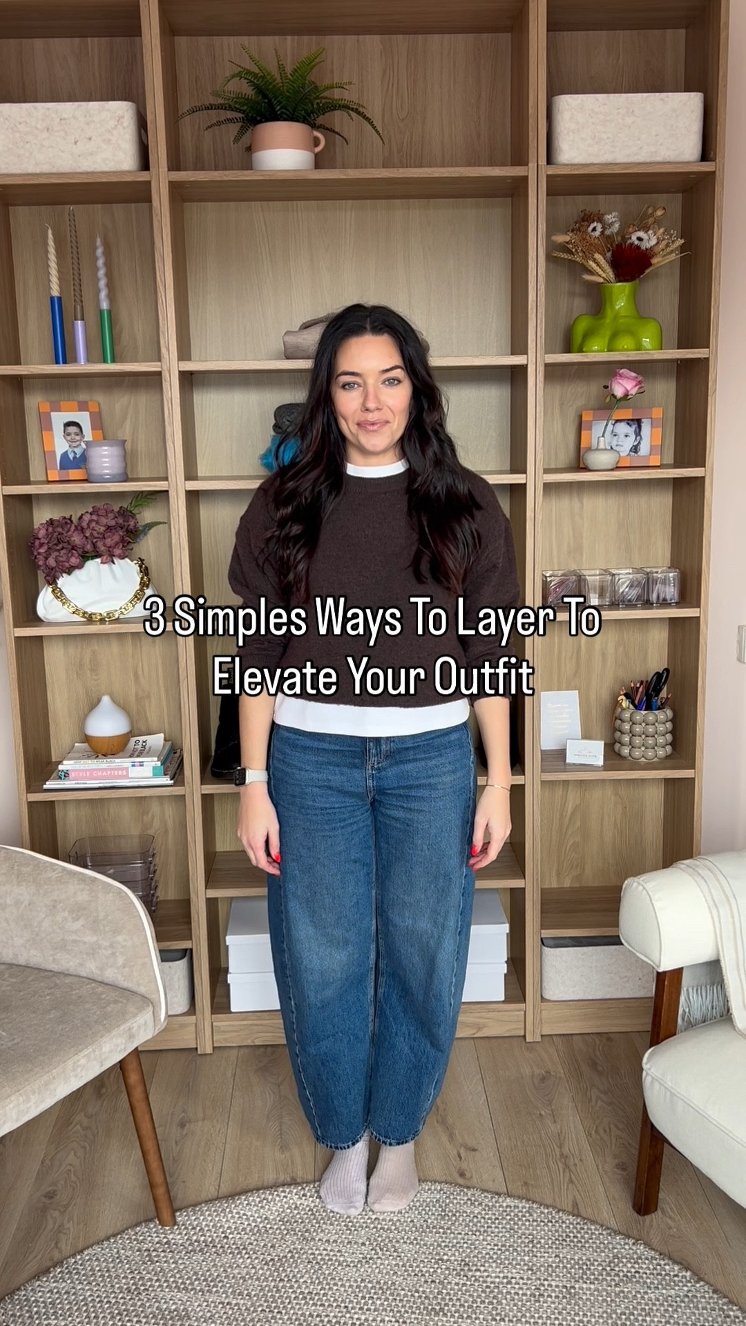 Layering doesn’t need to be complicated! Here are three different ways to layer using a t-shirt, roll neck and a shirt. You can try this with neutrals or a contrasting colour. It can help to elevate a simple jumper and restyle a look for multiple occasions.  Comment LINK to get these staple links sent straight to your DMs 🔗 🧡✨ 

#Layering #styleover30 #outfitideas 