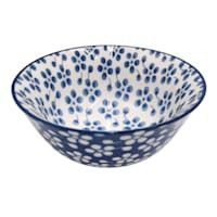 Blue & White Printed Ceramic Bowl | At Home