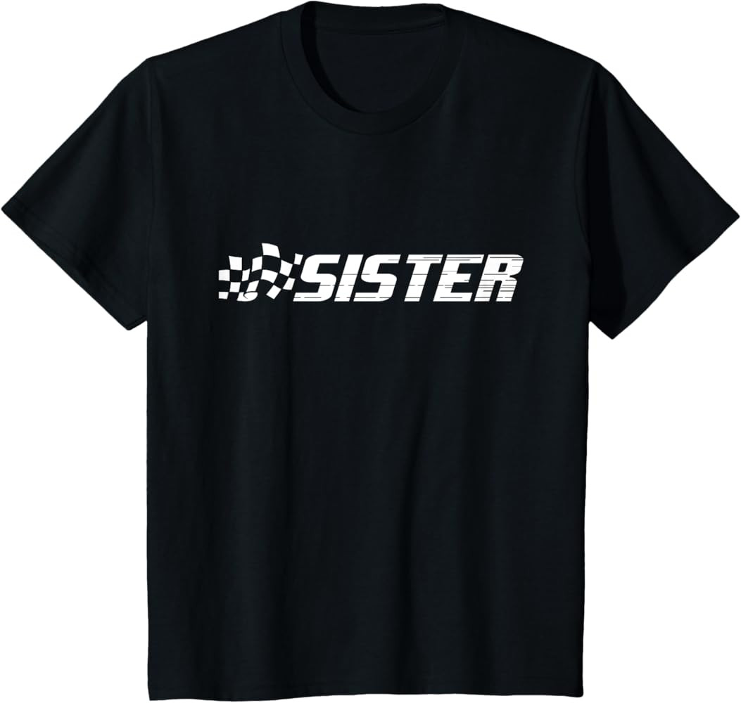 Racing Birthday Party Matching Family Car Pit Crew Sister T-Shirt | Amazon (US)