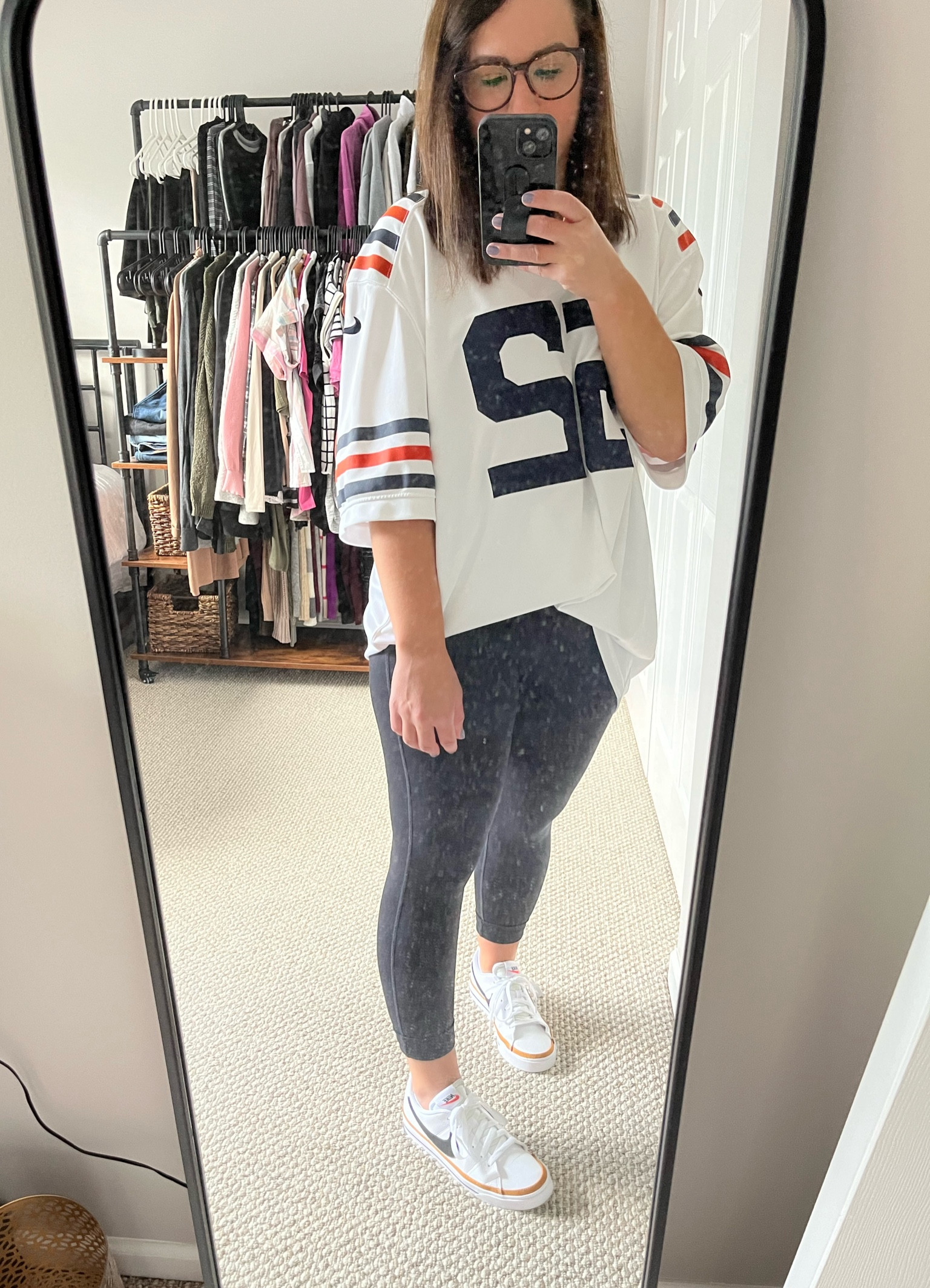 Went to the Bears preseason game last weekend and got to wear my new favorite Nikes! I have a feeling these will be in a lot of outfits this fall! 

#shoelover #fallfashion #whitesneaks #fallstyle 

#LTKshoecrush #LTKunder100 #LTKunder50