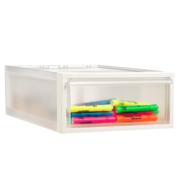 like-it Medium Stacking Drawer Translucent | The Container Store