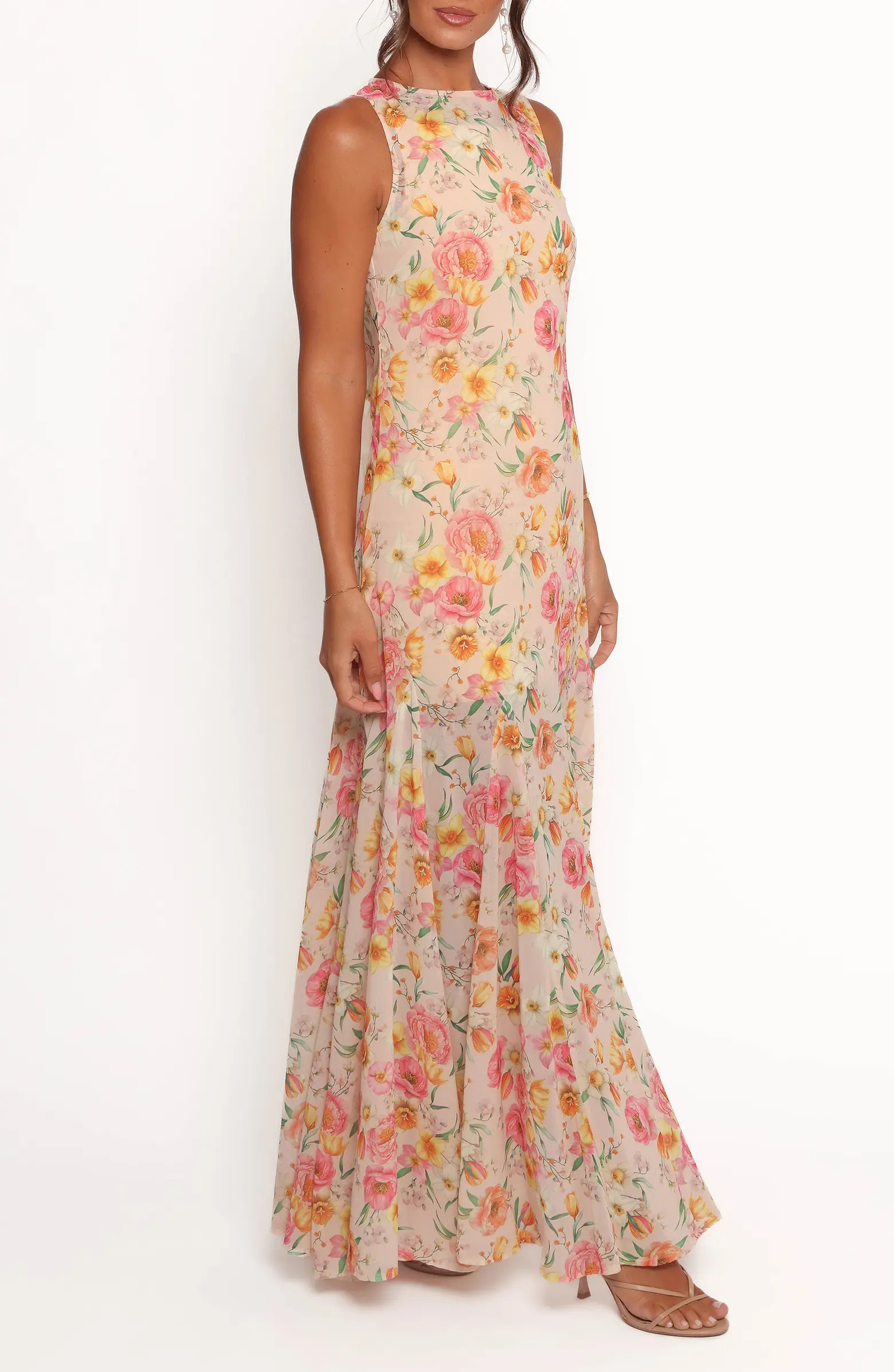 Keani Floral Sleeveless Maxi Dress | Nordstrom