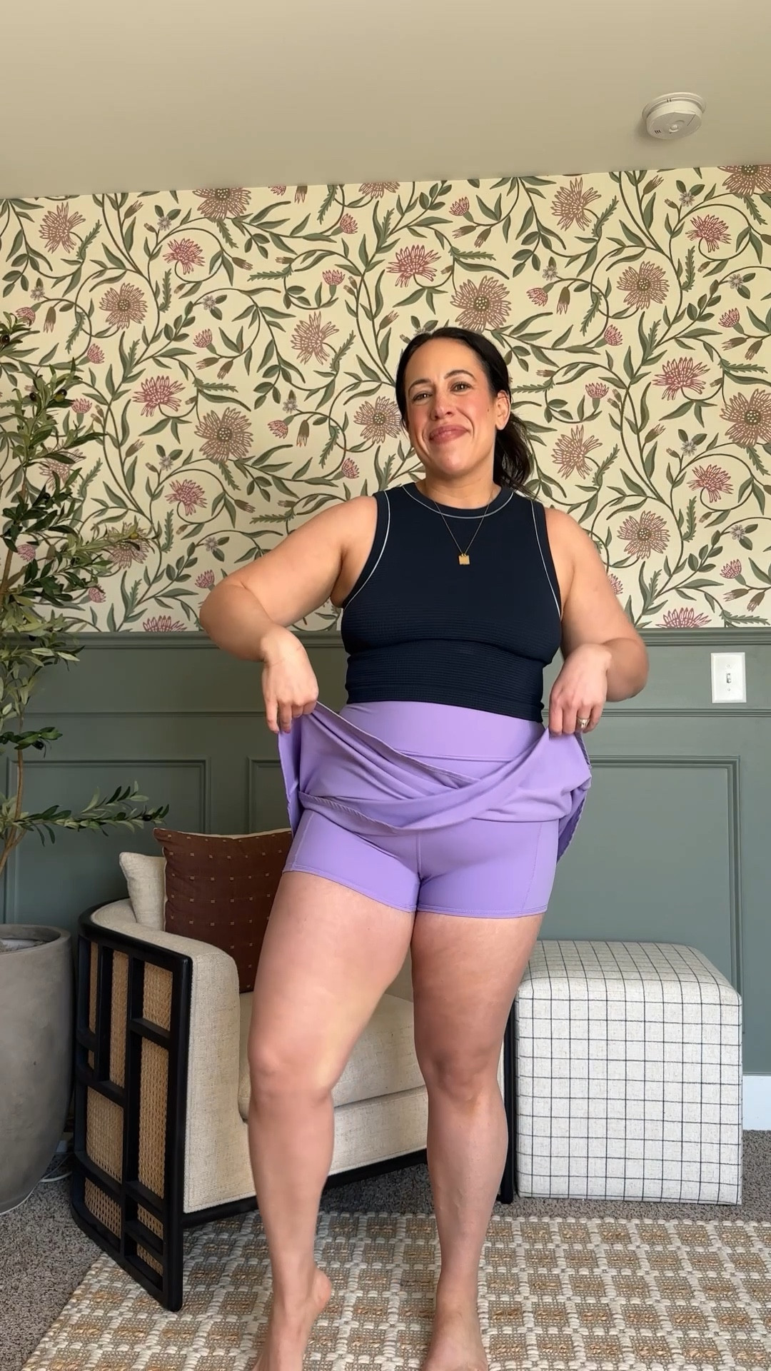 Target activewear wearing size xl in top and large in bottoms! Purple skort, midsize skort, crop workout tank 

#LTKFindsUnder100 #LTKFindsUnder50 #LTKMidsize