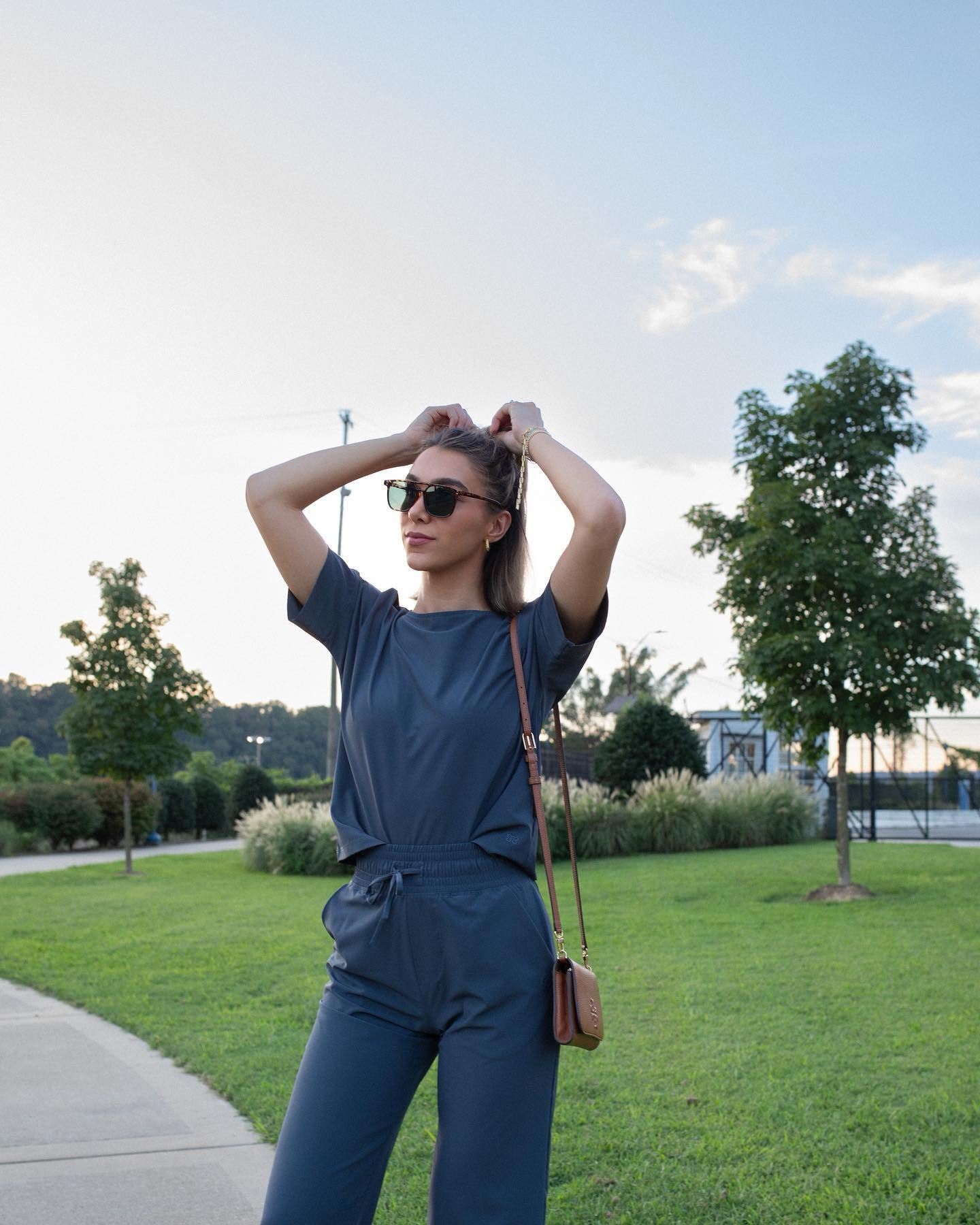 An @albionfit summer evening stroll in my new favorite set 🌞😎✨ 
•
Top - https://rstyle.me/+rlyWArx9gUfa2N5HObCWag
Trousers - https://rstyle.me/+wmAAQFIf-tmvxHBFomHKAw
•
•
•
•
#ootd #albionfit 
#fashioninspo #afordablefashion #fashionlovers #outfitoftheday #fashionweek #fashionaddict #fashionistas #fashiongram #fashionstyle #fashionable #fashionista #style #ootdfashion #instadaily #albionlifestyle #summerfashion #romper
