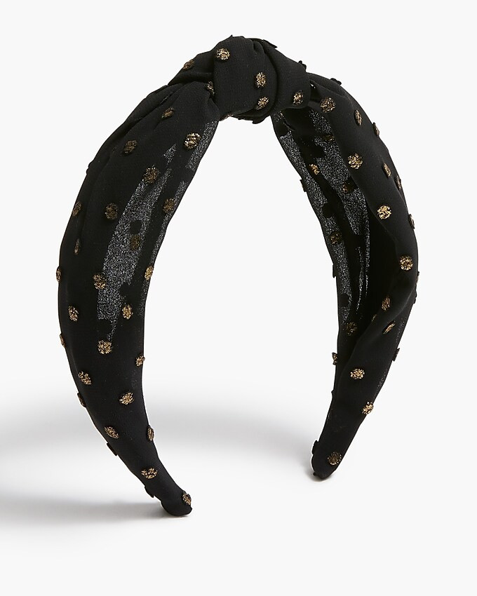 Metallic dot knot headband | J.Crew Factory