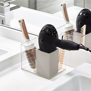 THE HOME EDIT® Hair Tool Holder Clear | The Container Store