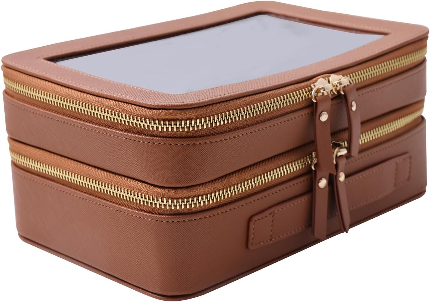 SANHECUN Clear Travel Toiletry bag Toiletry Case Carry on Travel Accessories Bag Makeup Bag (Brow... | Amazon (US)