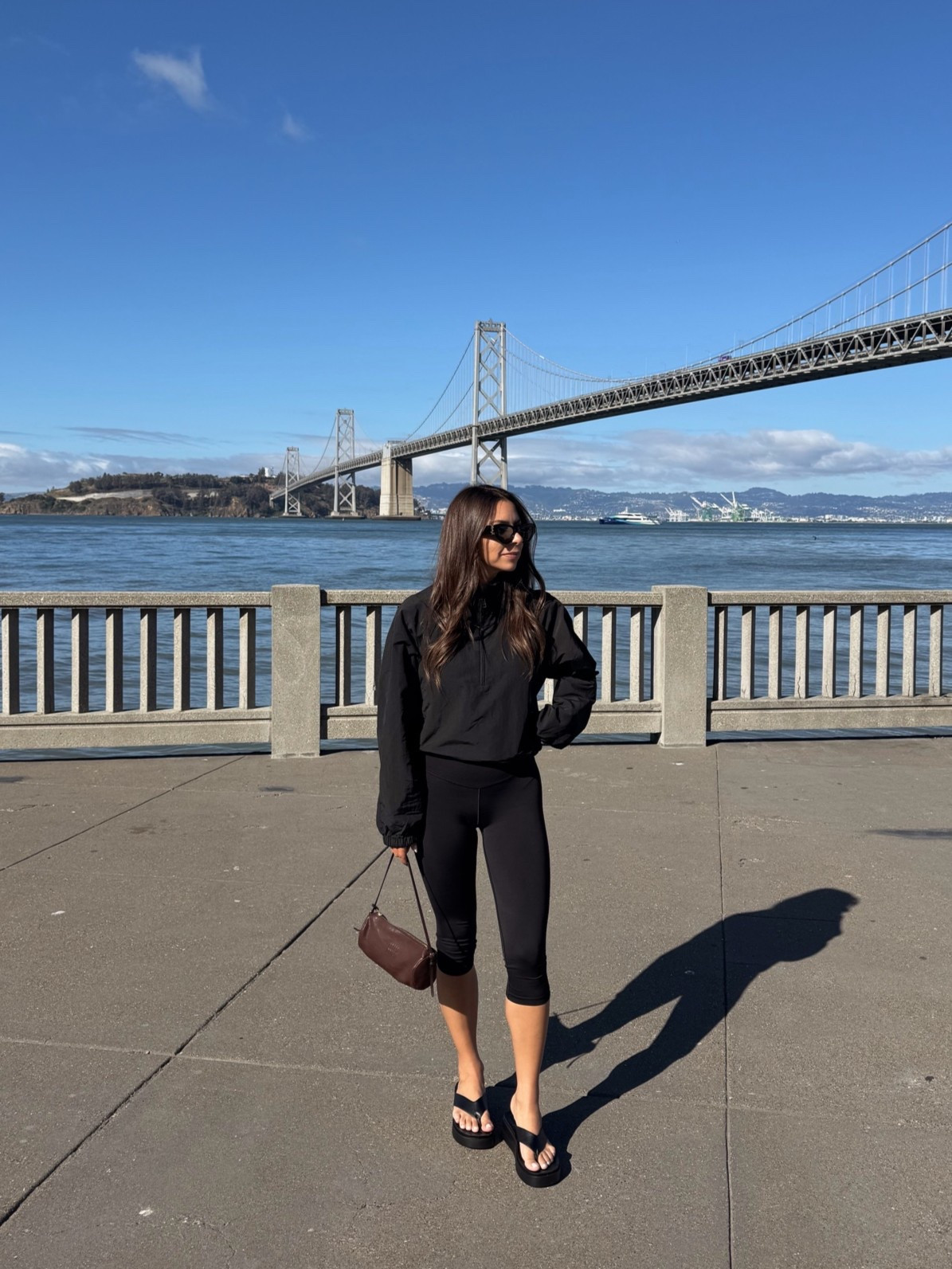 @Aritzia    windbreaker jacket- small
@Aerie    capri leggings- small
Amazon platform sandals
YSL sunglasses
Miu Miu bag

Petite, summer outfit, casual outfit, flip flops

#LTKootd #LTKActive #LTKPetite