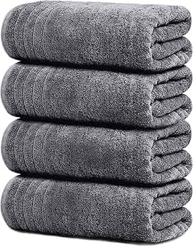 Tens Towels Extra Large Bath Towels 30 x 60 Inches, 100% Cotton, Larger & Lighter, Quicker to Dry... | Amazon (US)