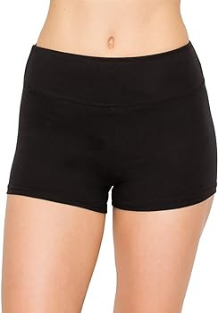 ALWAYS Women Workout Yoga Shorts - Premium Soft Solid Stretch Cheerleader Running Dance Volleybal... | Amazon (US)