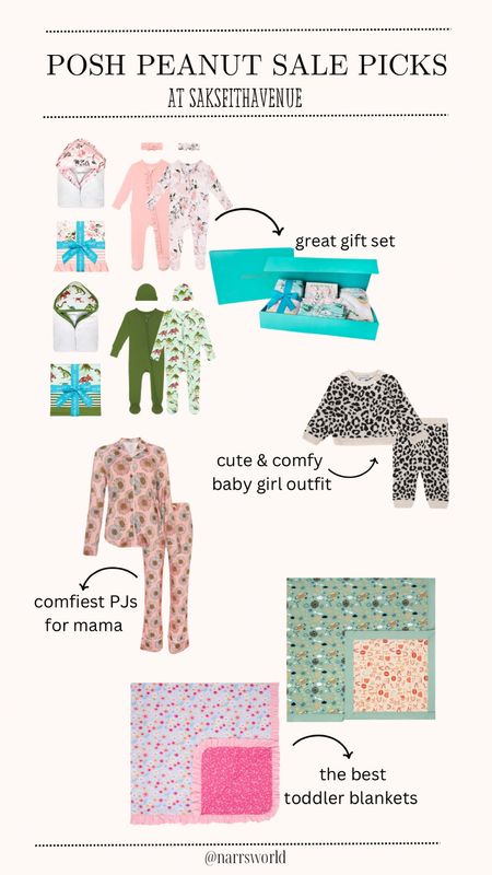 favorite posh peanut sale picks at saksfithave 😍 #poshpeanut #saksfifthavenue #bamboo #bamboopjs #babygirl #babyboy #toddlerblankets 