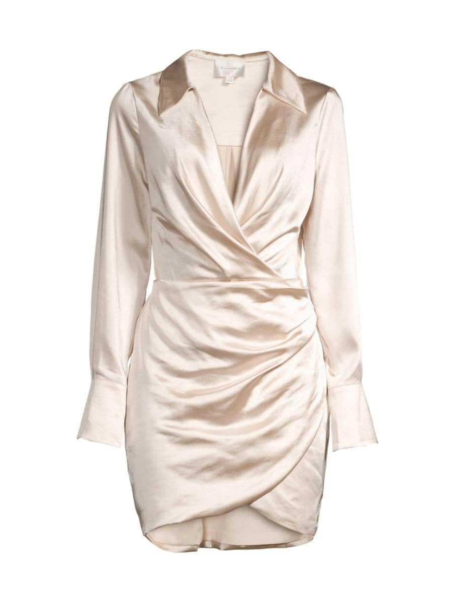 Bella Satin Minidress | Saks Fifth Avenue